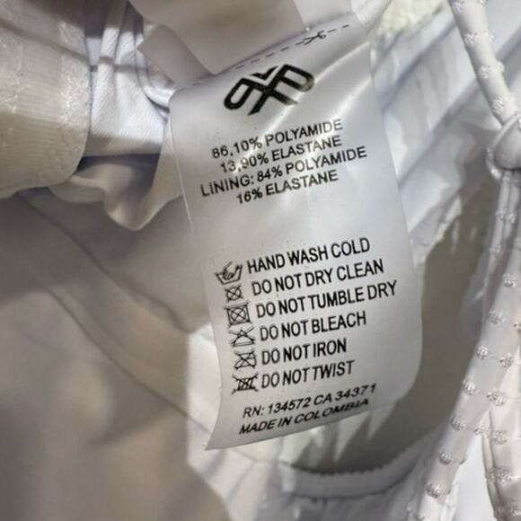 PQ Swim Sail White Vale One Piece Swimsuit Sz S NWT - Picture 6 of 12